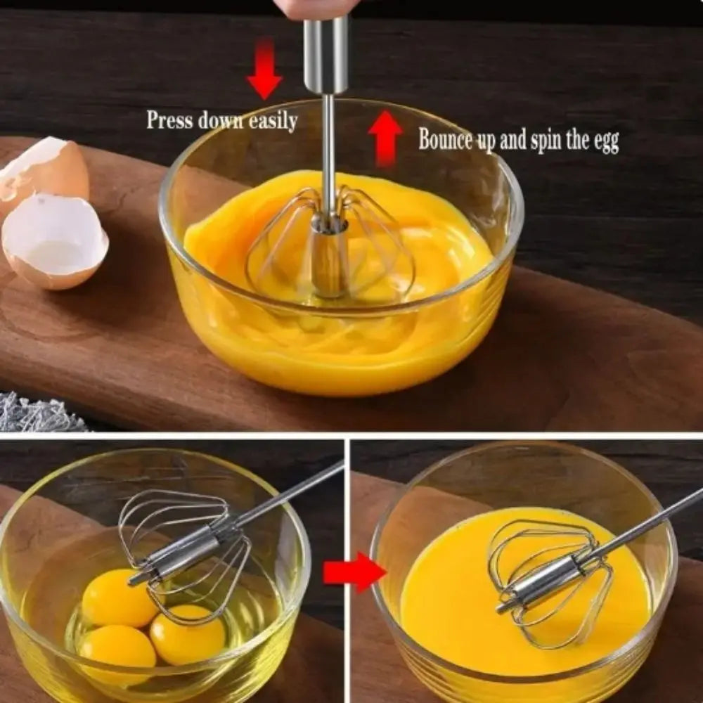 Egg Beater, Egg Mixer Whisk, Manual Kitchen Hand Blender
